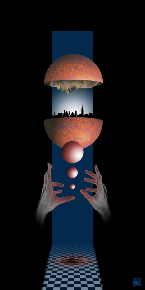 Birth of the City — digital collage by Takayuki.O