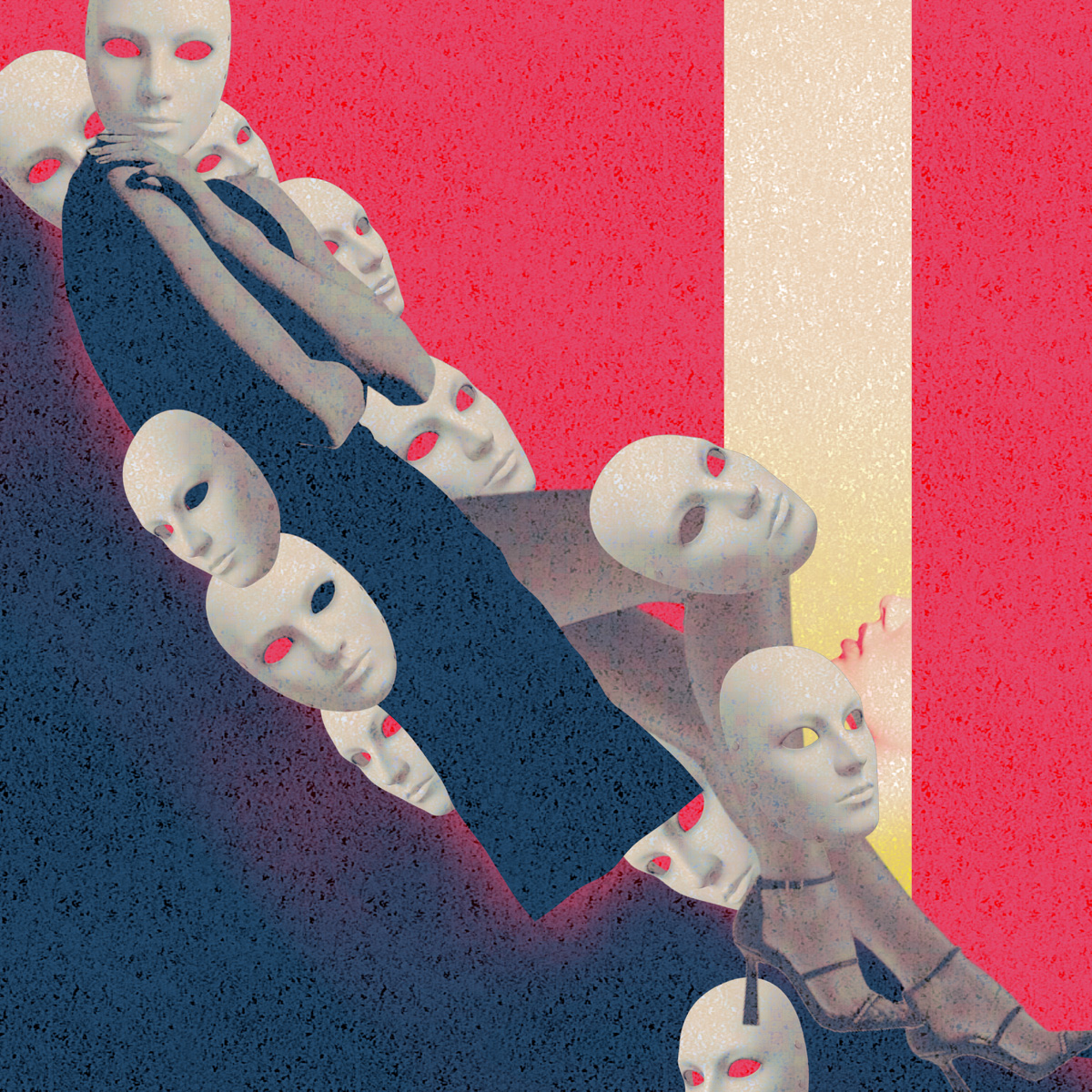 Lost True Self — digital collage by Takayuki.O