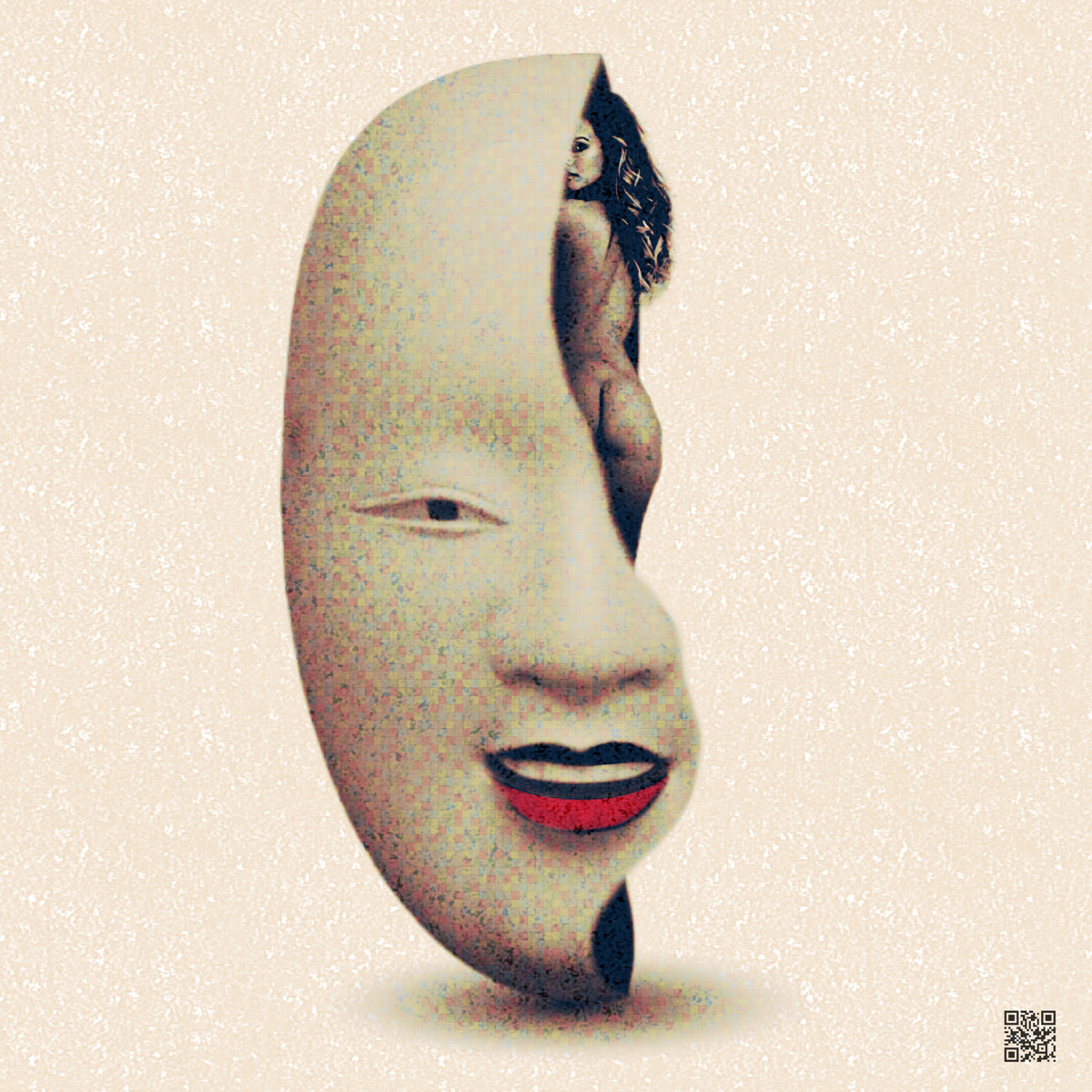 True Intention of the Mask — digital collage by Takayuki.O