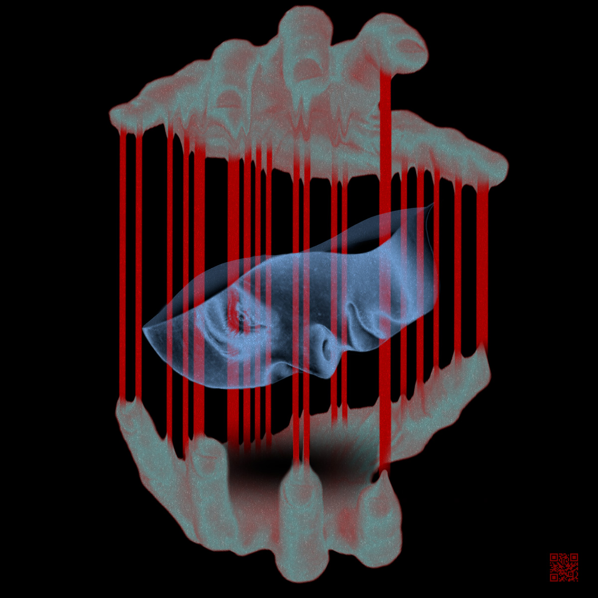 Virtual Barrier — digital collage by Takayuki.O